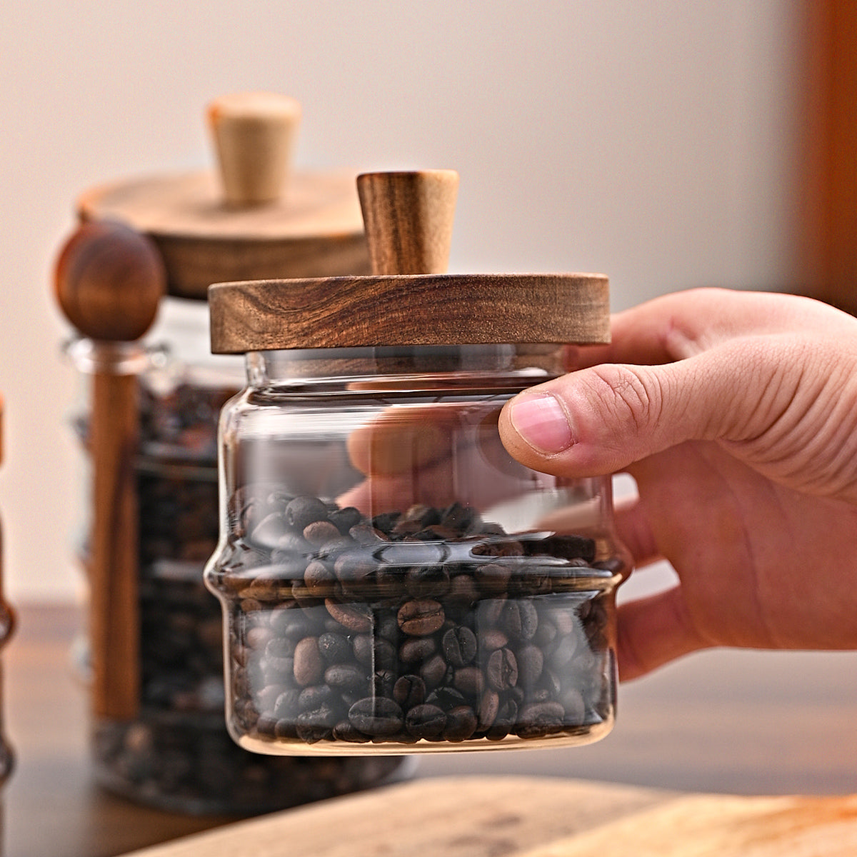 1 Pcs 25 Pots de café en verre OZ avec cuillères