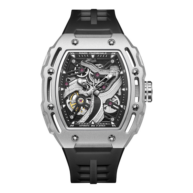 Fully automatic carved mechanical watch