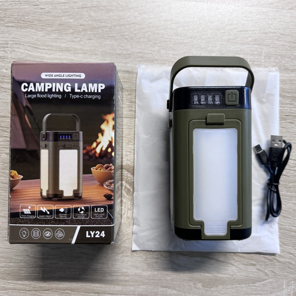 Lampe de camping pliable multifonctionnelle à quatre pieds