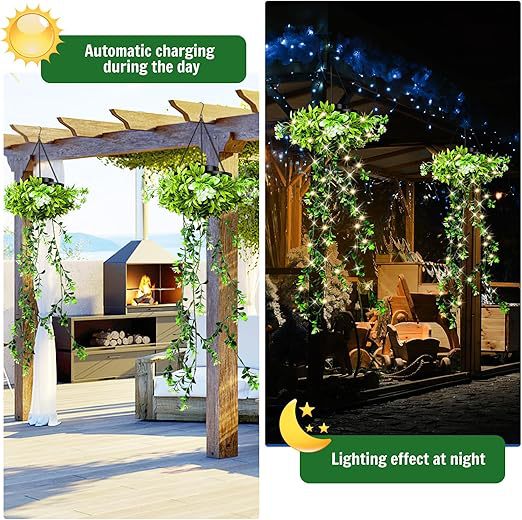 Imperméable Plant suspendu Jardin Balcon Décoratif Paysage Lumière