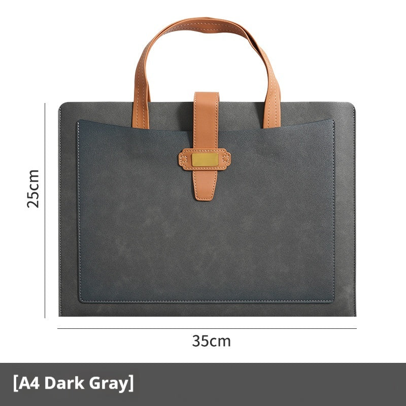 A4 Dossier de document Sac de document en cuir