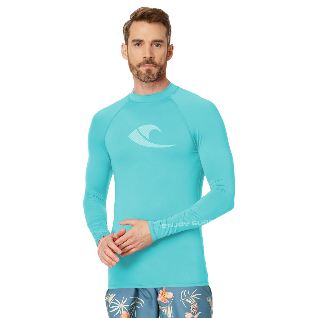 Maillot de bain d'été T-shirt manches longues pour homme