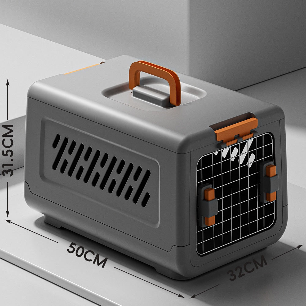 Transporteur pliable pour animaux de compagnie pour chats et chiens adapté pour le voyage en voiture