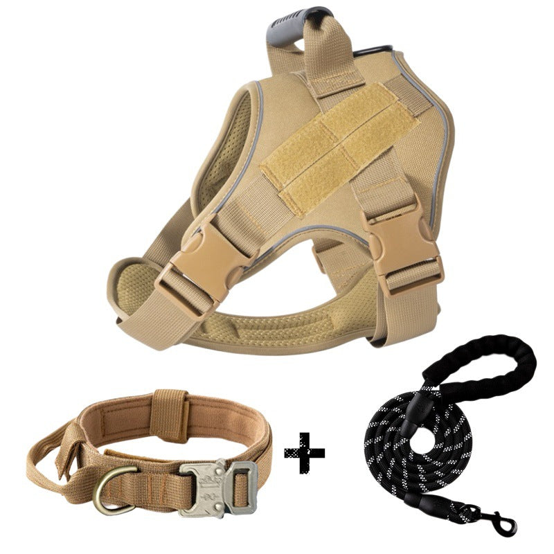 Corde de traction pour gros chiens Harnais tactique respirant