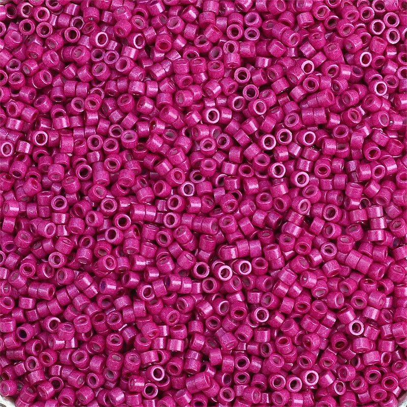 Perles rondes de graines de verre peintes à l'huile