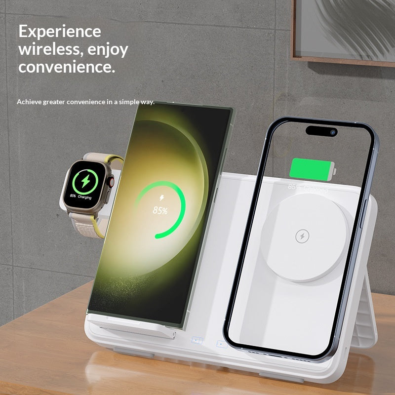 Chargeur sans fil magnétique à double appareil 30W avec indicateur LED pour recharge rapide