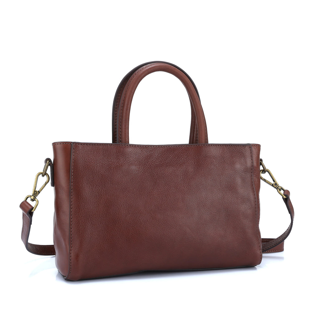 Sac à main en cuir véritable simple et polyvalent