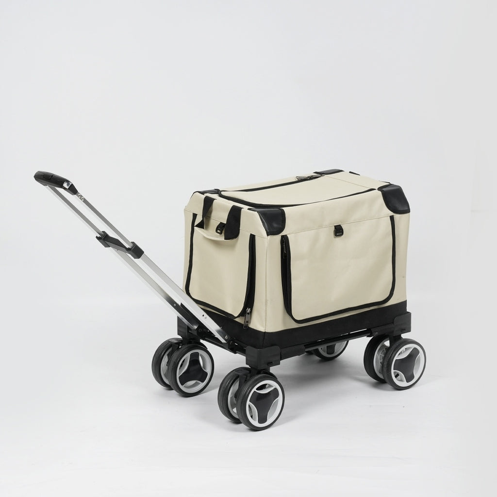 Pet Troley Case Grand-Capacité Cat Carrier Handheld Sac respirant pour petits chiens et Mul