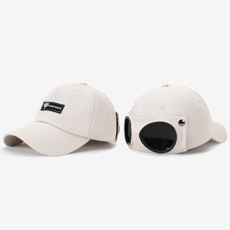 Lunettes de soleil tendance style coréen homme Chapeau pilote