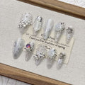 Silver Ice Flower Cat Eye Practical tips for wearing nail art