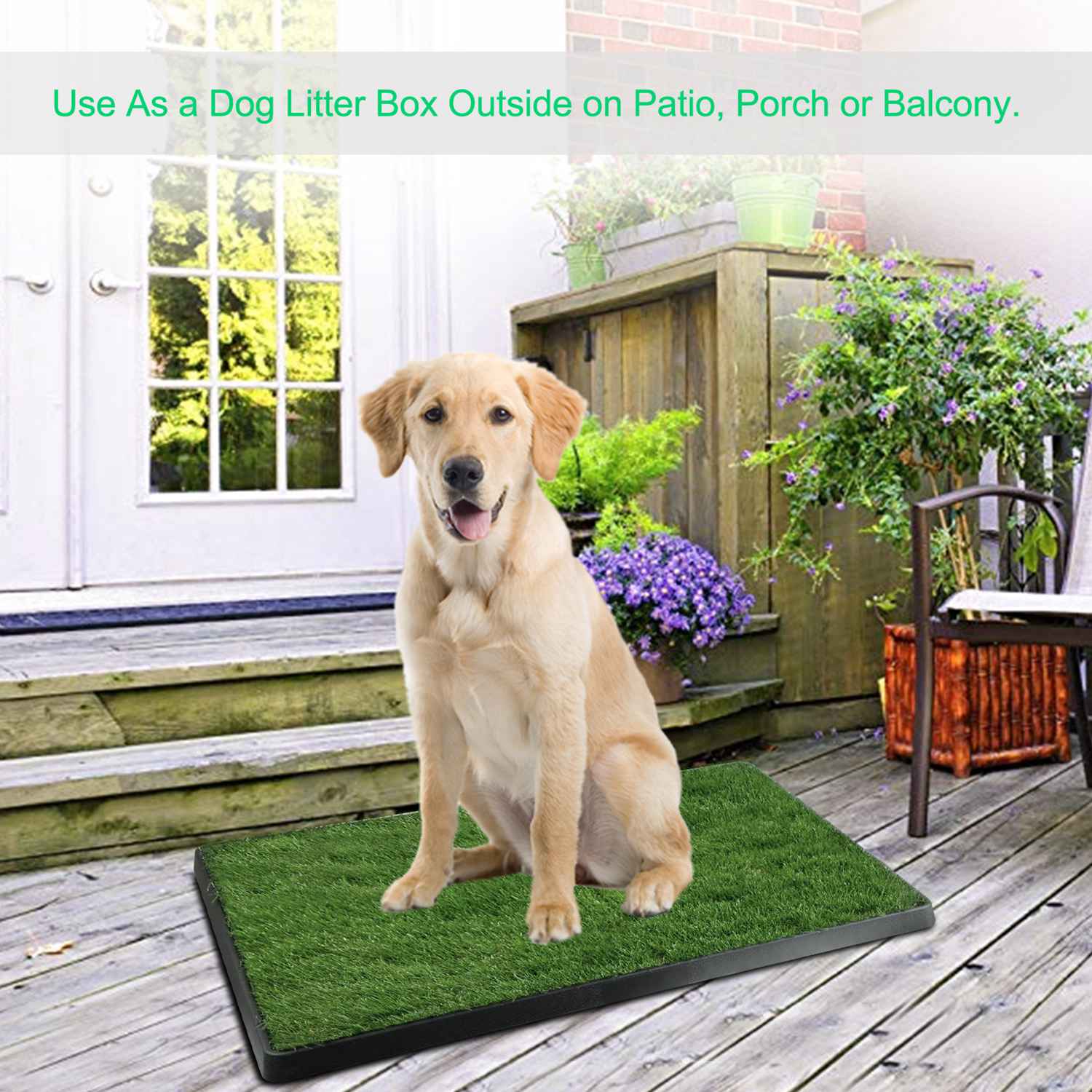 1Pc Dog Potty Training Artificial Grass Pad Pet Cat Toilette Trainer Mat Puppy Loo Tray Turf