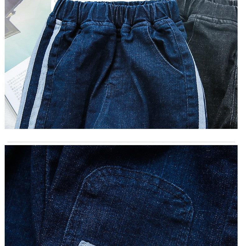 Spring Boys Pantalons Casual Printemps et Automne Version Coréenne des Pantalons