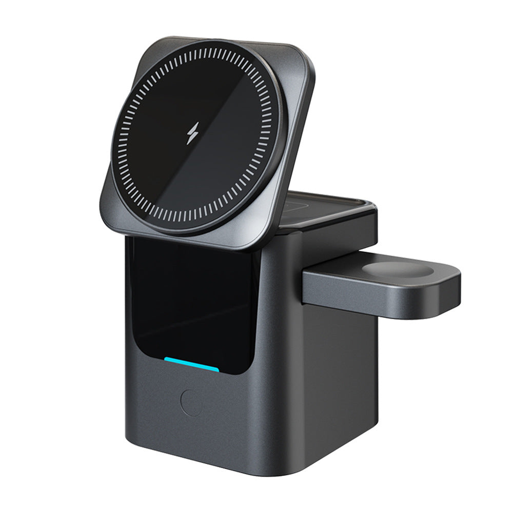 Support de charge sans fil magnétique à pliage rotatif électrique