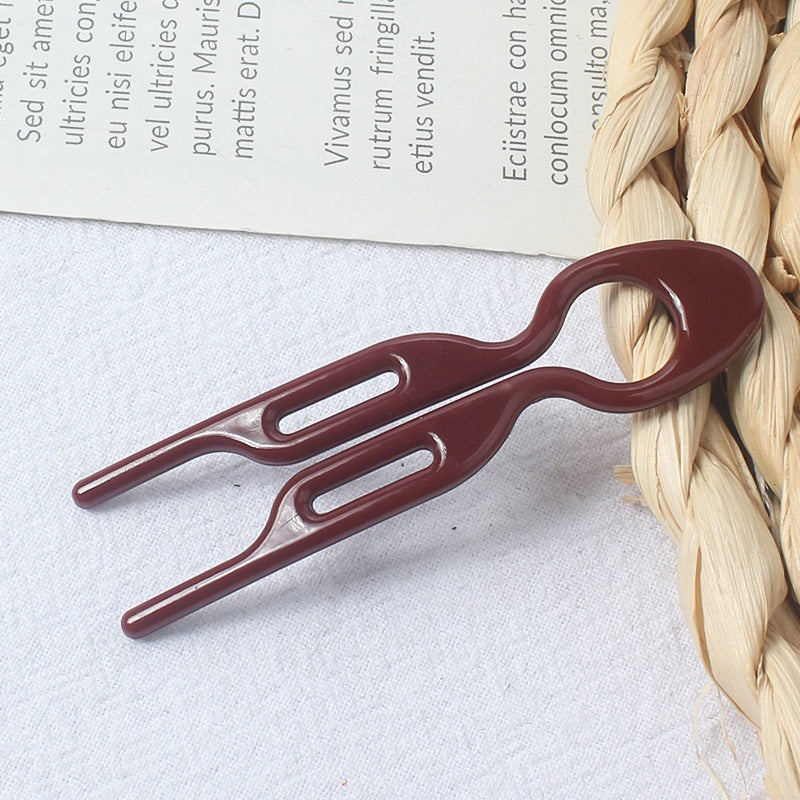 Style européen et américain Large U-forme femme simple Joker Hairclip