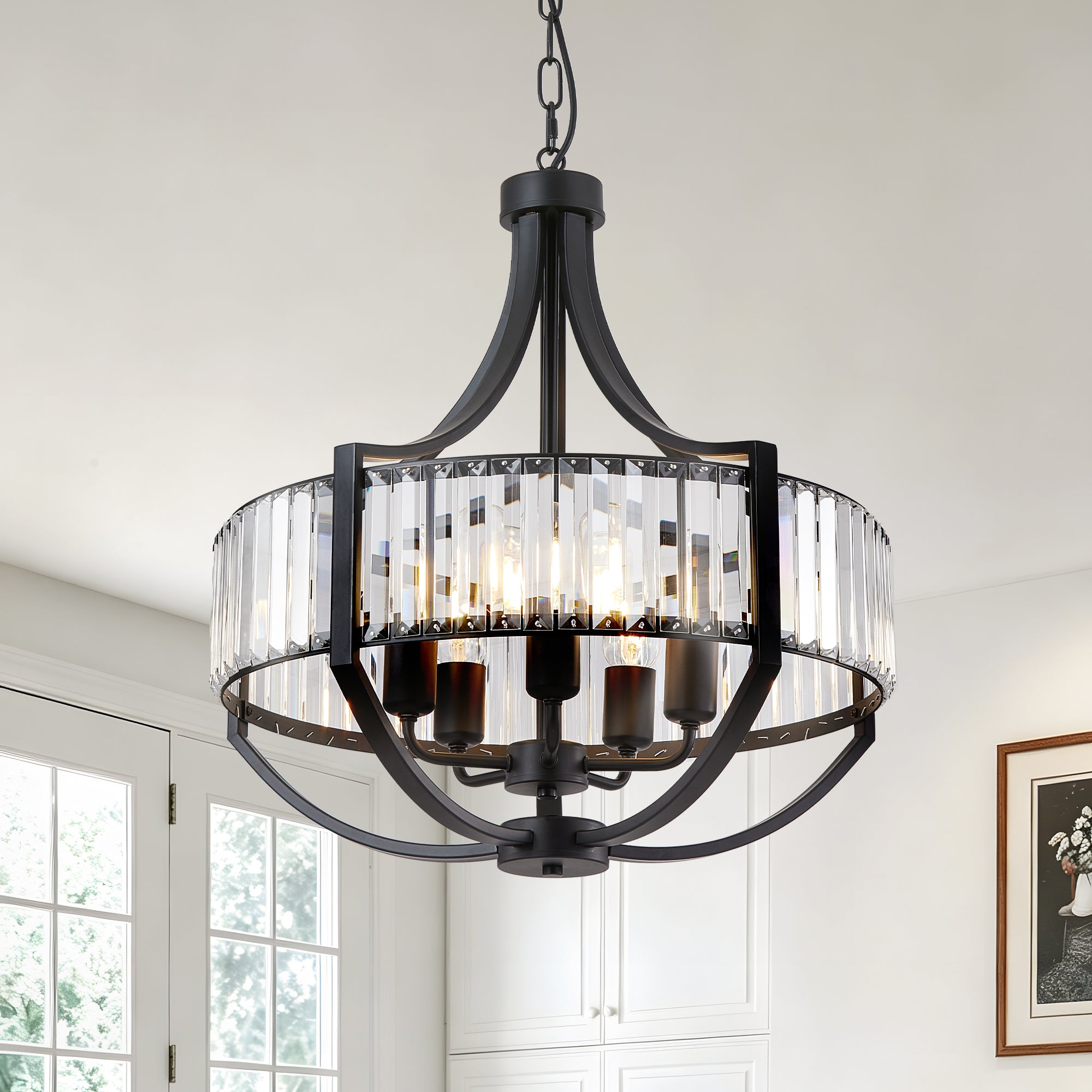 Chandeliers en cristal 20" pour salle à manger