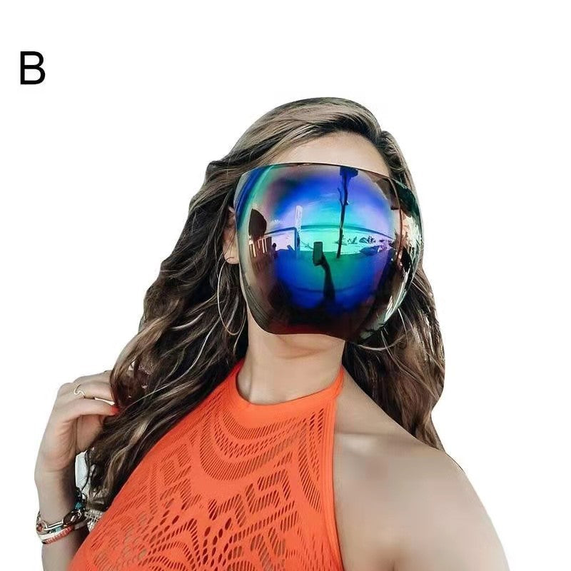Masque d'espace de couleur Masque visage anti-fog Lunettes de protection anti-splash