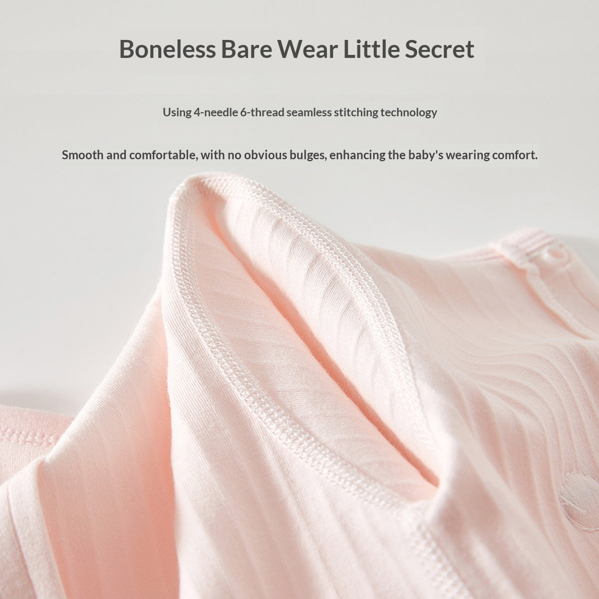 Pure coton désossé manches longues Baby Onesie