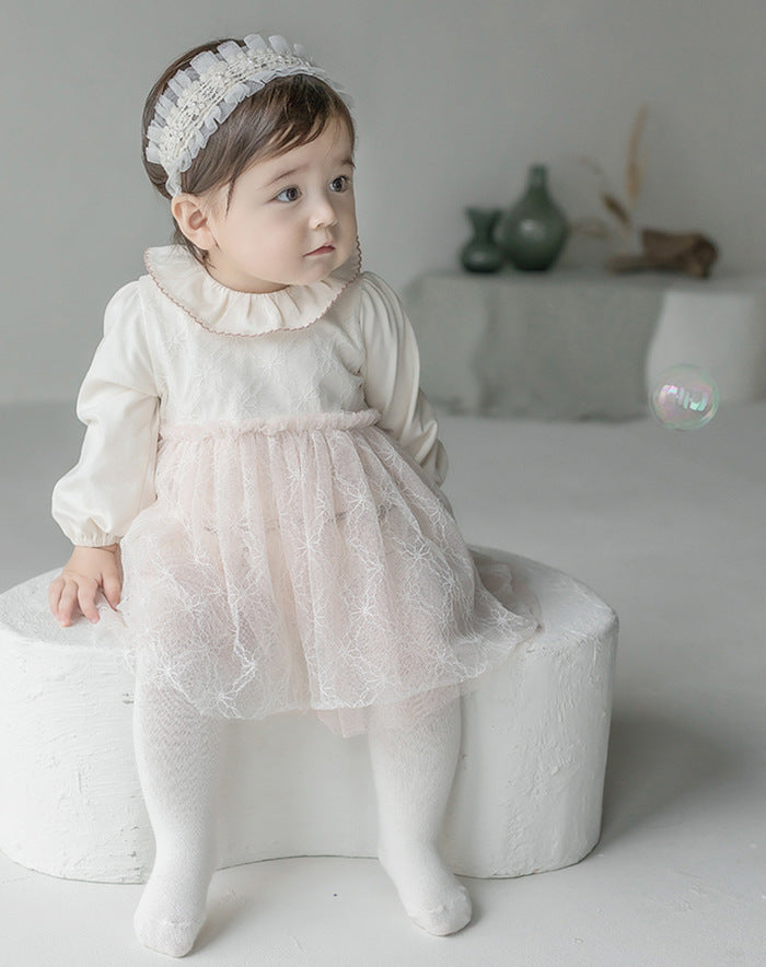 Bande de cheveux en dentelle de petite fille tout-match