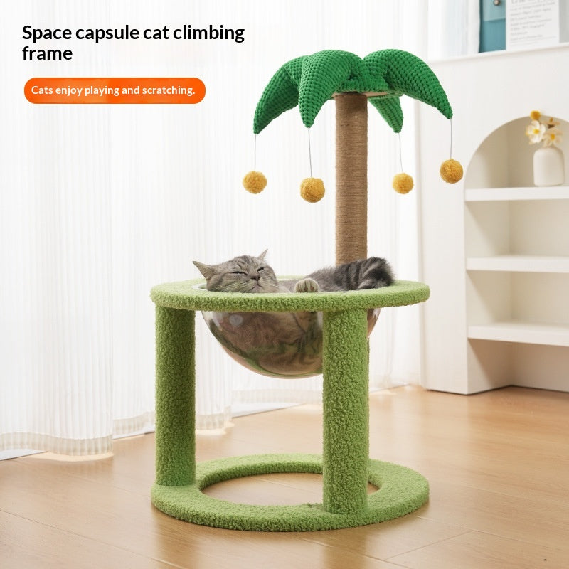 Arbre Cat compact avec lit Cat intégré et jouets