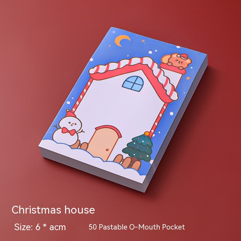 Caricature Noël Sticky Notes Étudiant Papeterie