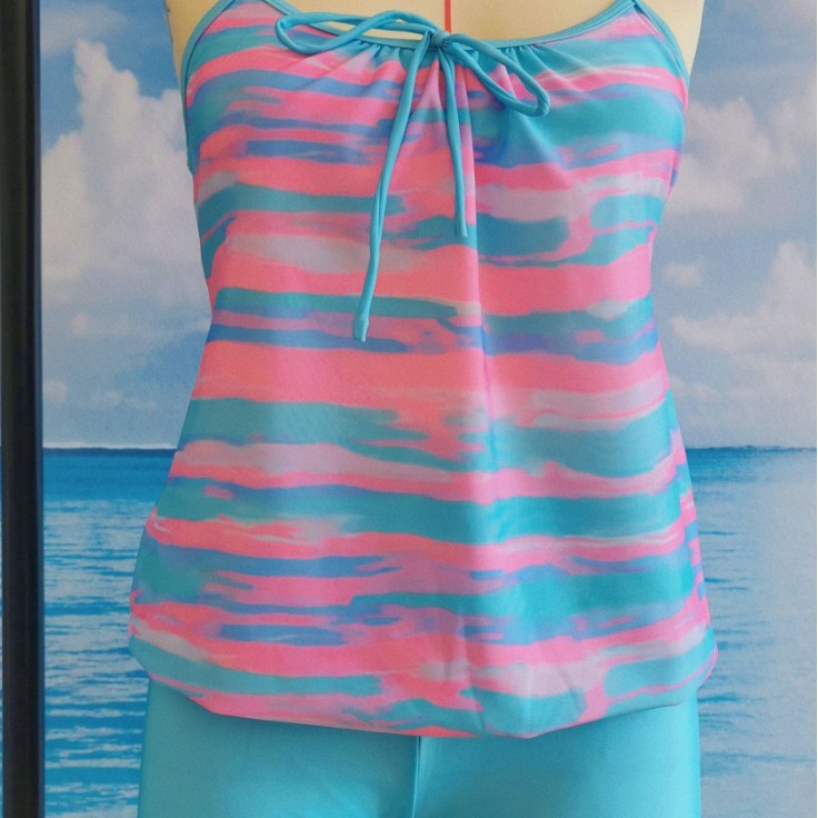 Maillot de bain pour femmes Gradient Imprimer Bikini à deux pièces