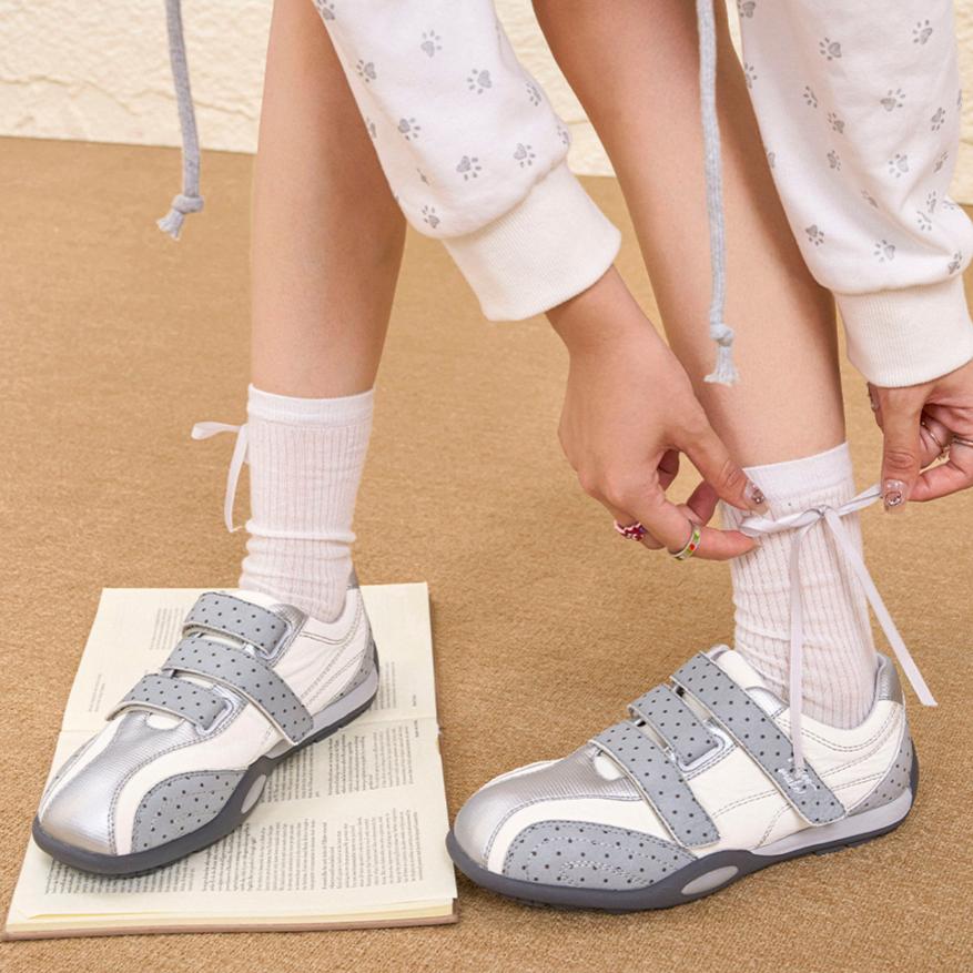 Femmes Lazy Slace Slip-On Retro Sneakers Casual Daily