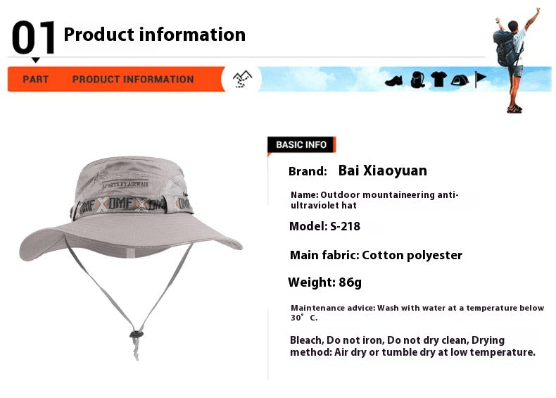 Chapeau de soleil extérieur en coton pour hommes