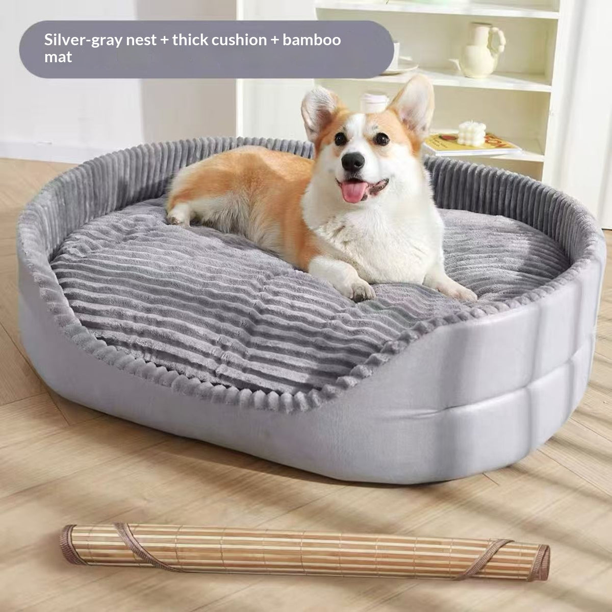 Thick all-season dog bed for home use