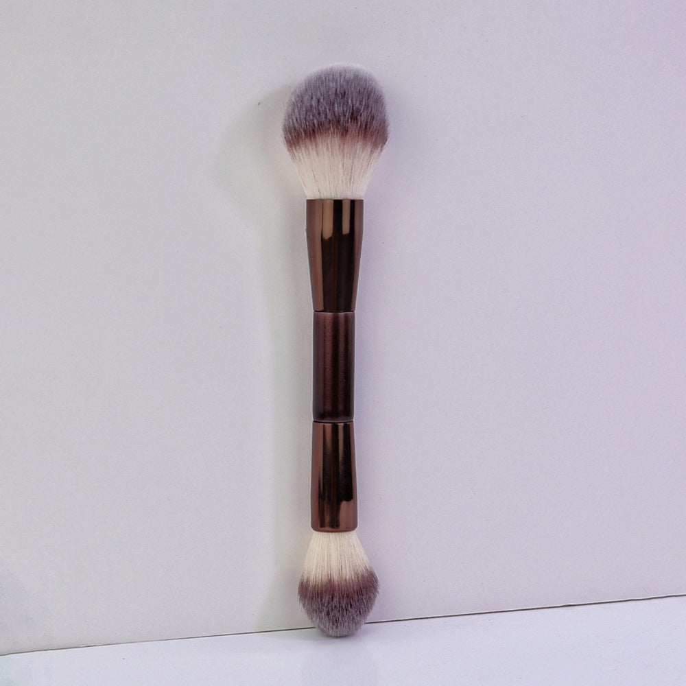 Maquillage double tête 7 pièces avec brosse télescopique sur une base double tête