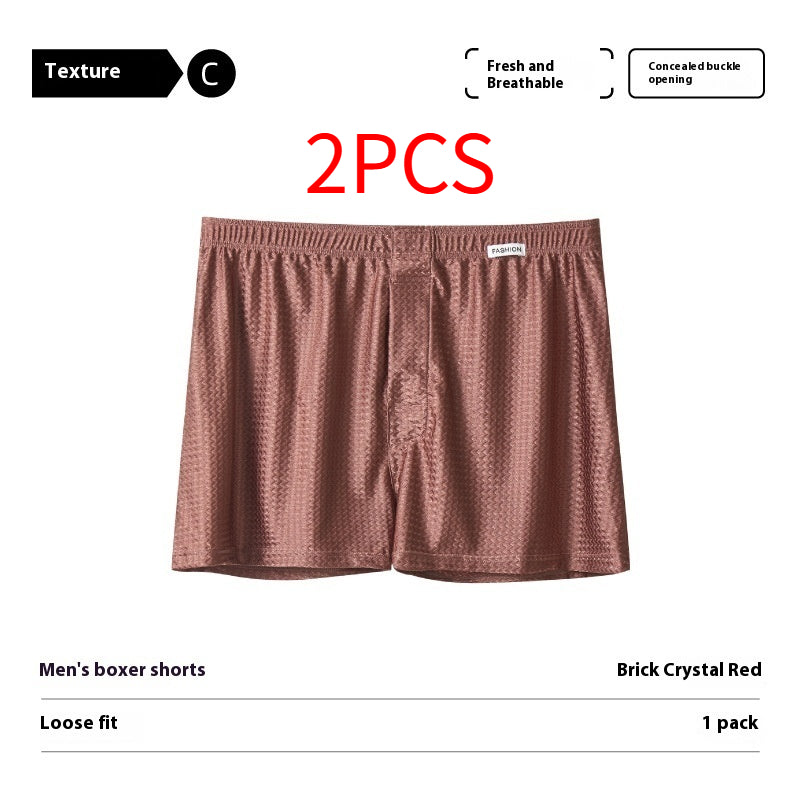 Pantalon en soie glacée Pantalon en nylon Boxers en soie glacée pour hommes