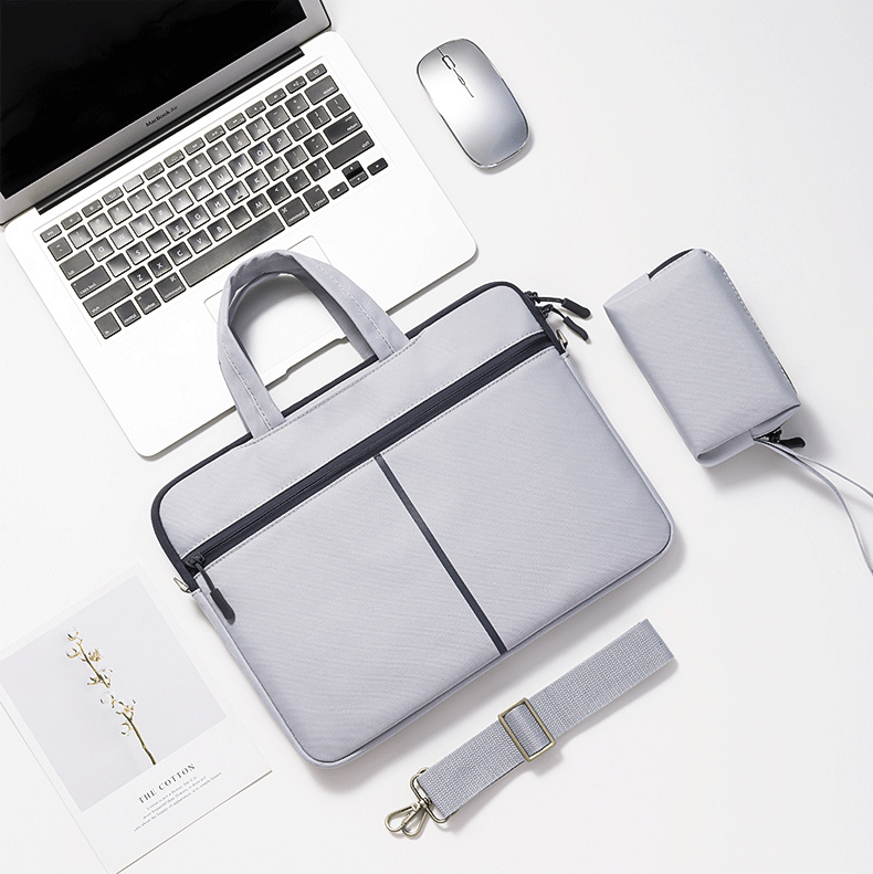 Manche pour ordinateur portable avec sac à épaule zippée