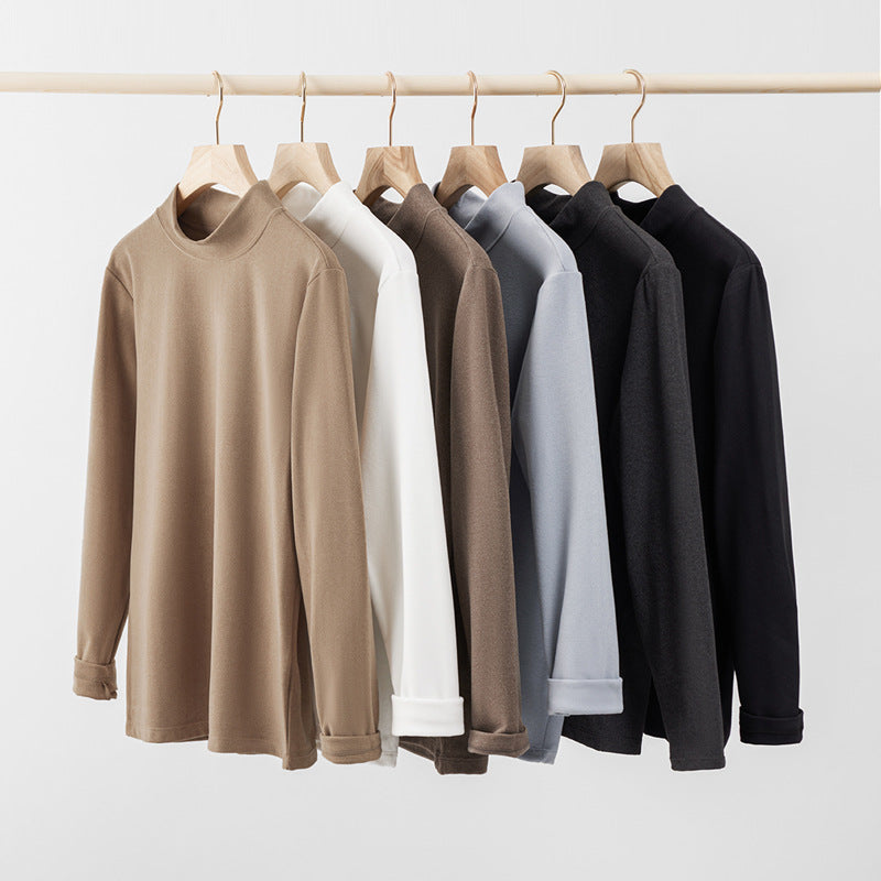 Autumn and Winter Pullover Stand Collar Boys Undershirt
