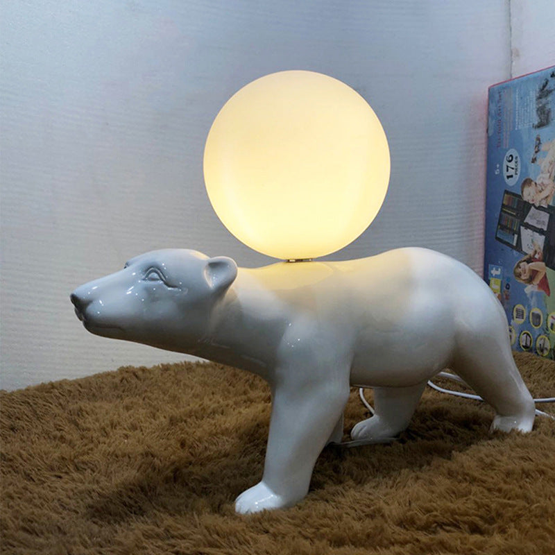 Lampe de table moderne pour ours à caractère simple