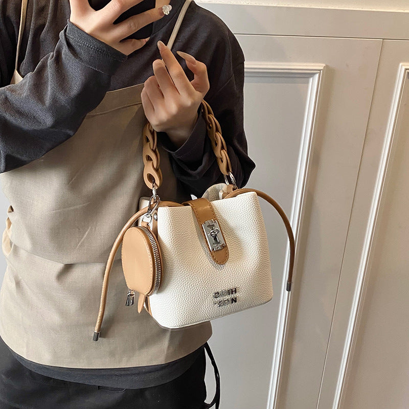 Épaule et sac croisé en cuir doux