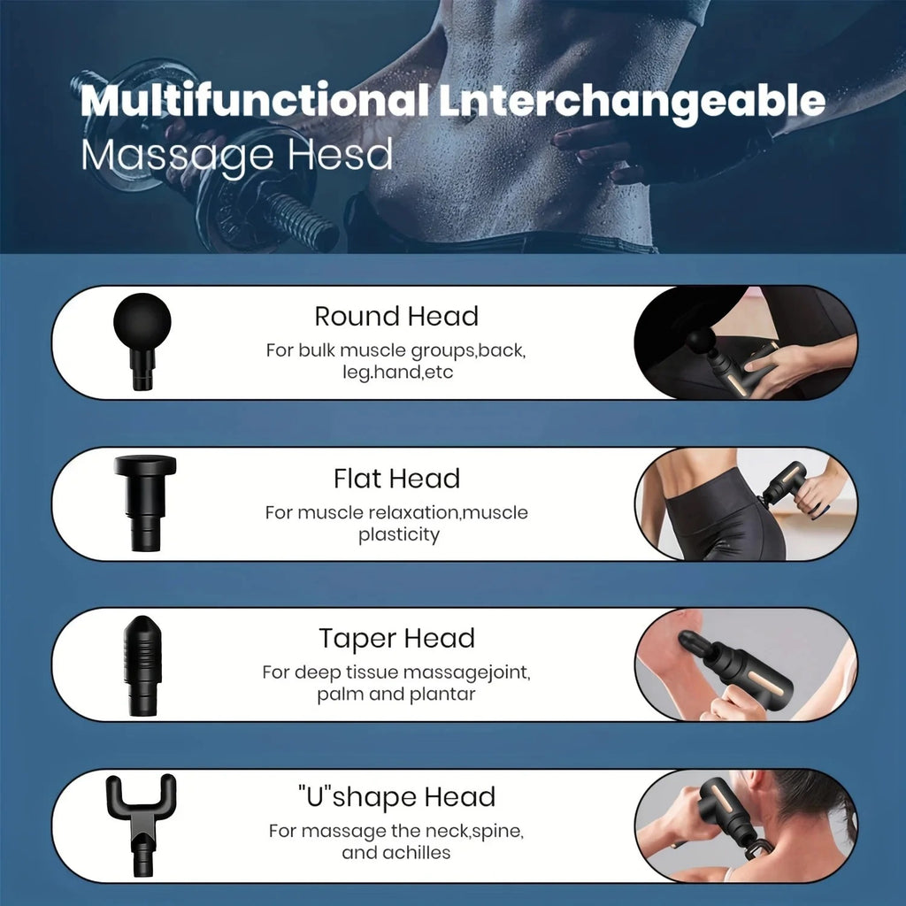 Gun de massage pour la relaxation musculaire profonde