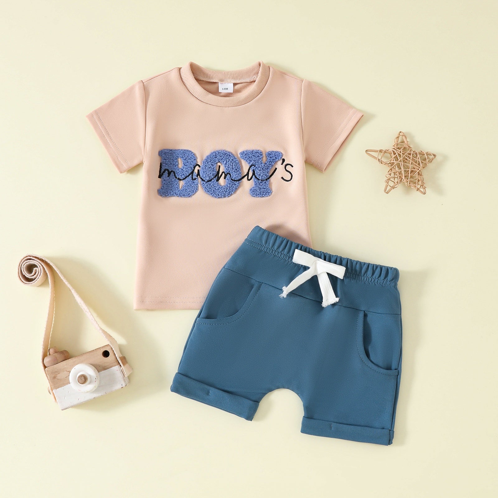 Ensemble de shorts à manches courtes pour garçons