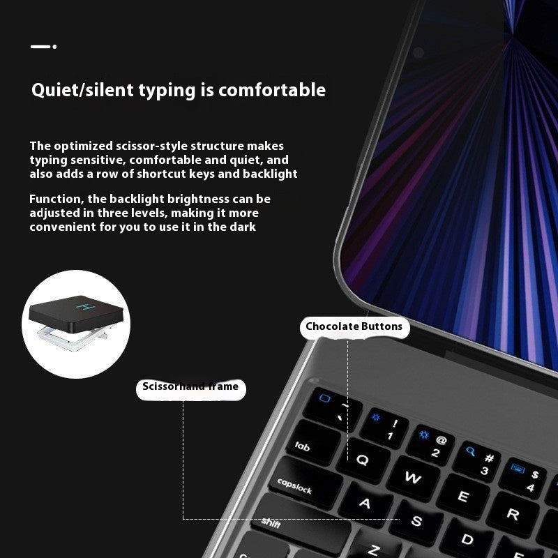 Clavier de contrôle magique Suspension pour ordinateur comprimé intégré tablette Aspiration magnétique P