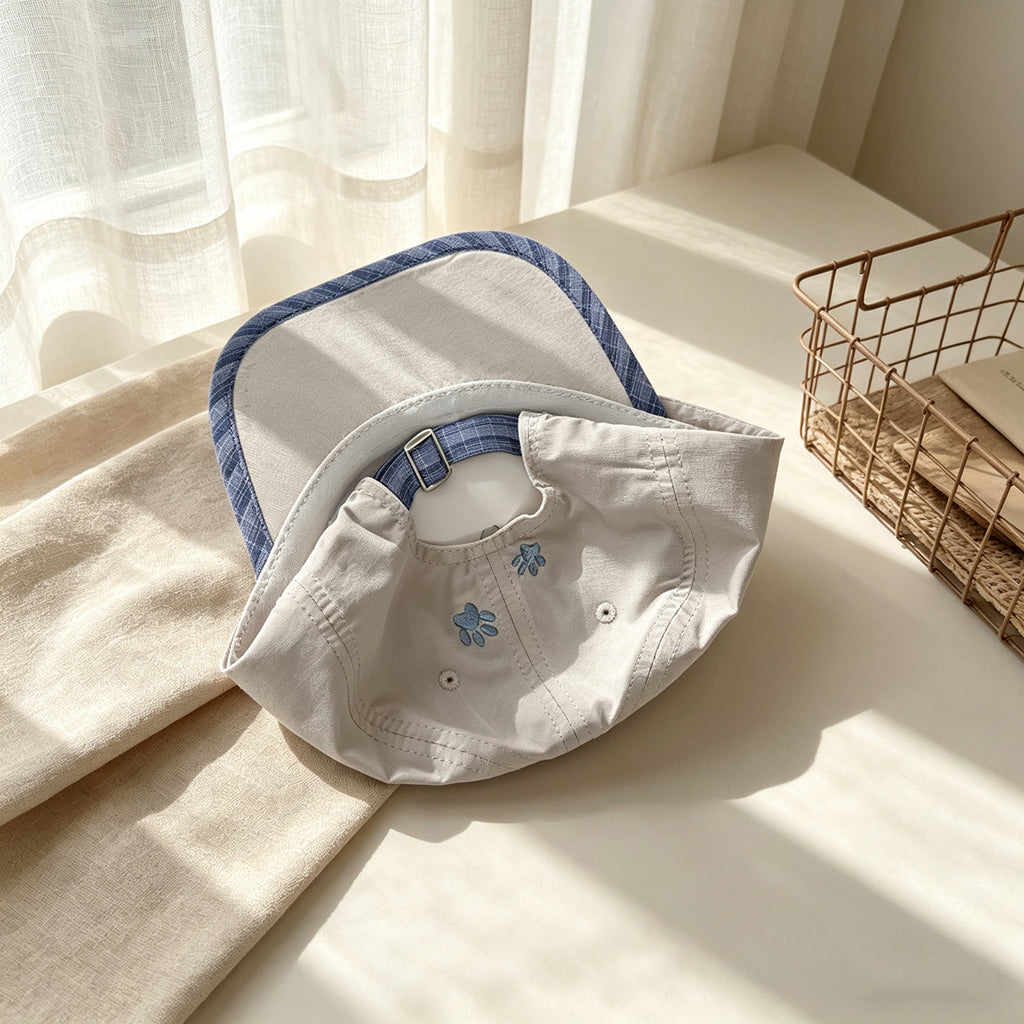 Plaid rayé unicolore pour enfants Bordé chien étanche