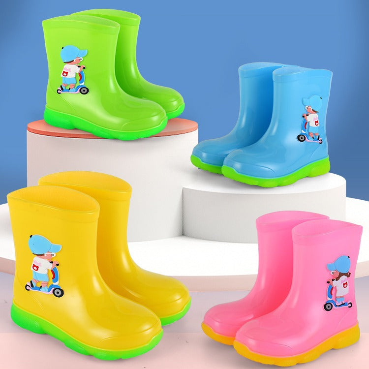 Bottes de pluie détachables antidérapantes