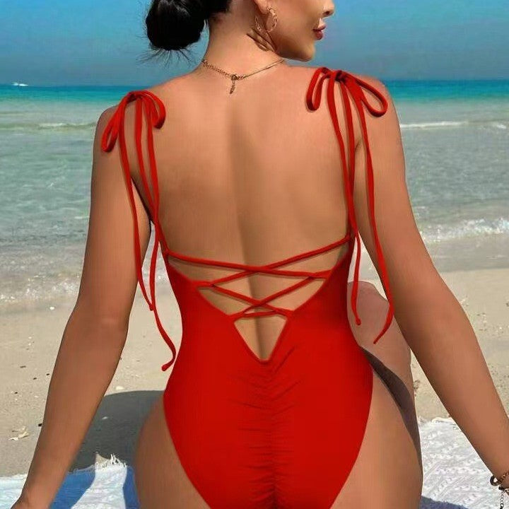 Tight Backless Beach Maillot de bain unique pour femmes