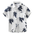 8286 Chemise à manches courtes imprimé japonais tendance