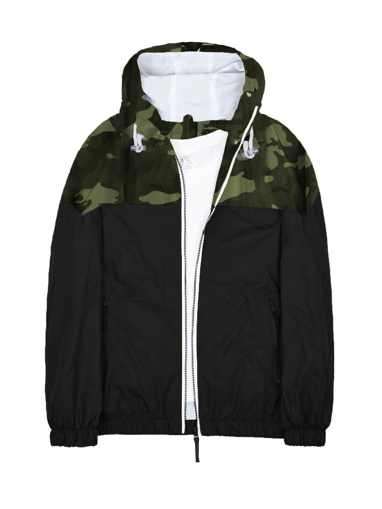 Manteau de brise-vent d'extérieur pour hommes Veste souple monocouche légère
