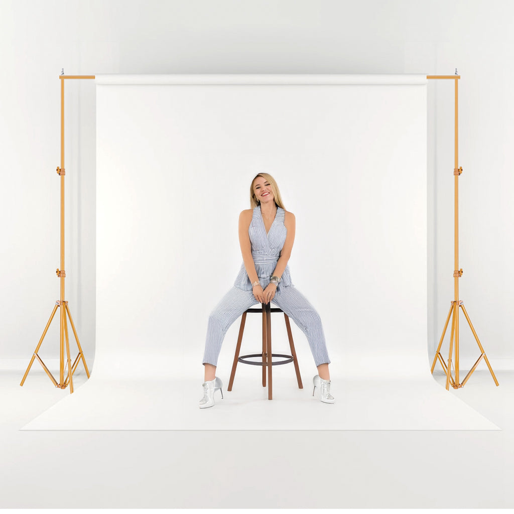 1Pc 6.5 Plus 10ft Photo Video Studio Backdrop Backdrop Support photo de poids lourd réglable