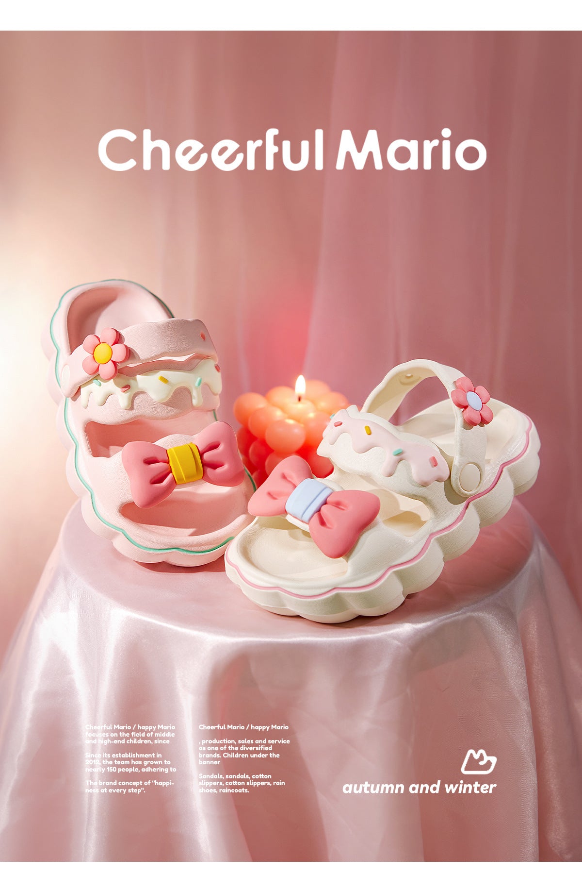 Cheerful Mario Enfants d'été Femmes Enfants Non glissé Parent-enfant Princesse Sandales