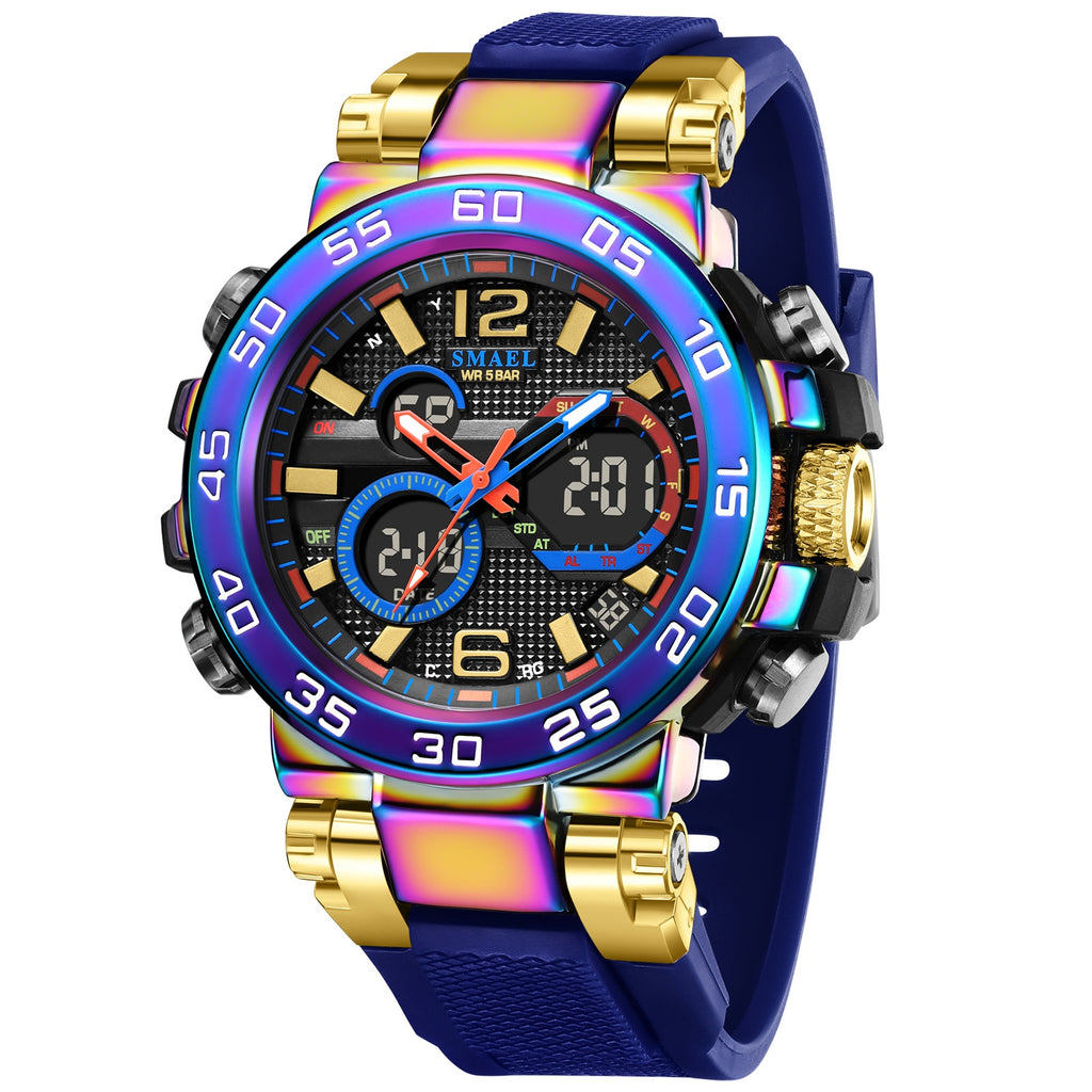SMAEL Montre électronique Quartz pour hommes exquise et élégante