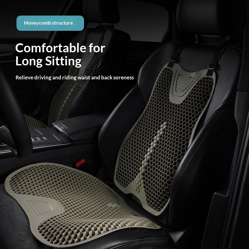Coussin de siège de voiture ventilé et respirant en silicone à quatre dimensions