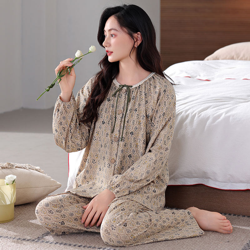 La mode des femmes Pyjamas de coton personnalisé costume