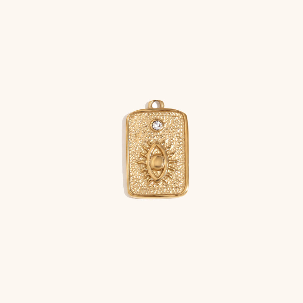 Accessoire de bijoux créatif Pendentif en acier inoxydable avec plaqué or 14K