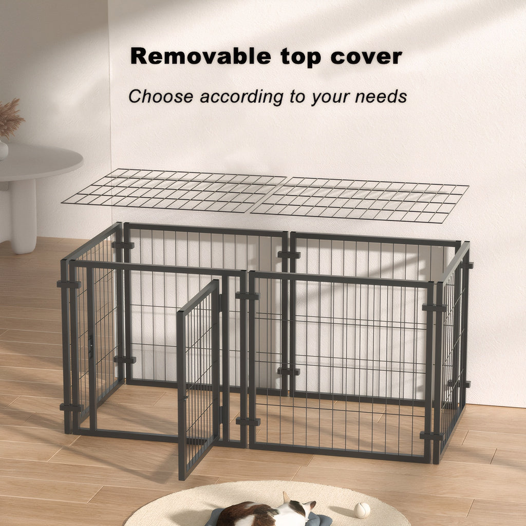 Crate de chien de 47,2" pour petits chiens de taille moyenne