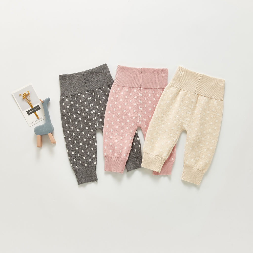 Pantalons en laine tricotée en coton pour enfants